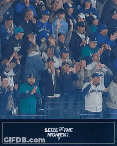 Seize The Moment Poster With Crowd GIF