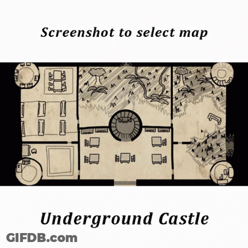 Selecting Underground Castle Map GIF