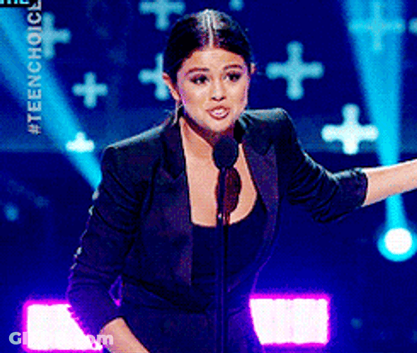 Selena Gomez Awards Speech GIF