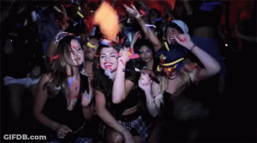 Selena Gomez In The Club GIF