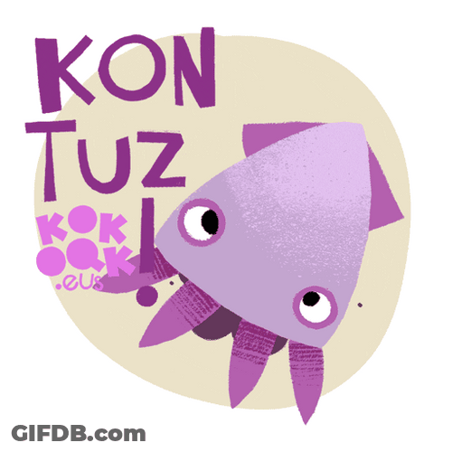 Self Defense Squid Purple GIF