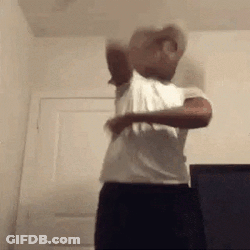 Self Inflicted Knockout Queer Pose Fail GIF