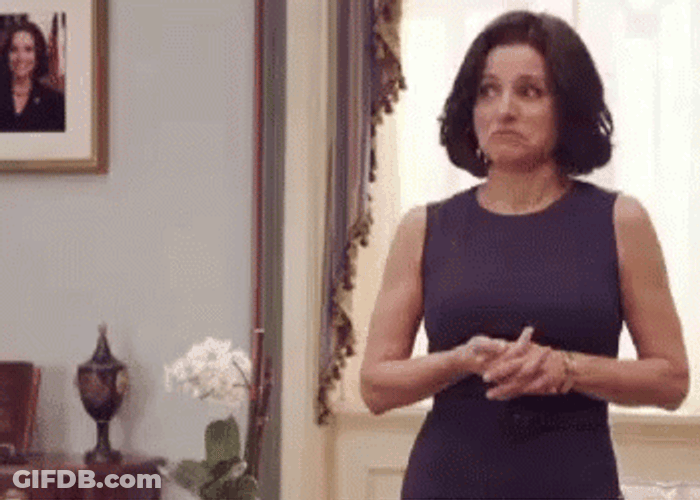 Selina Meyer Veep Head Tilting GIF