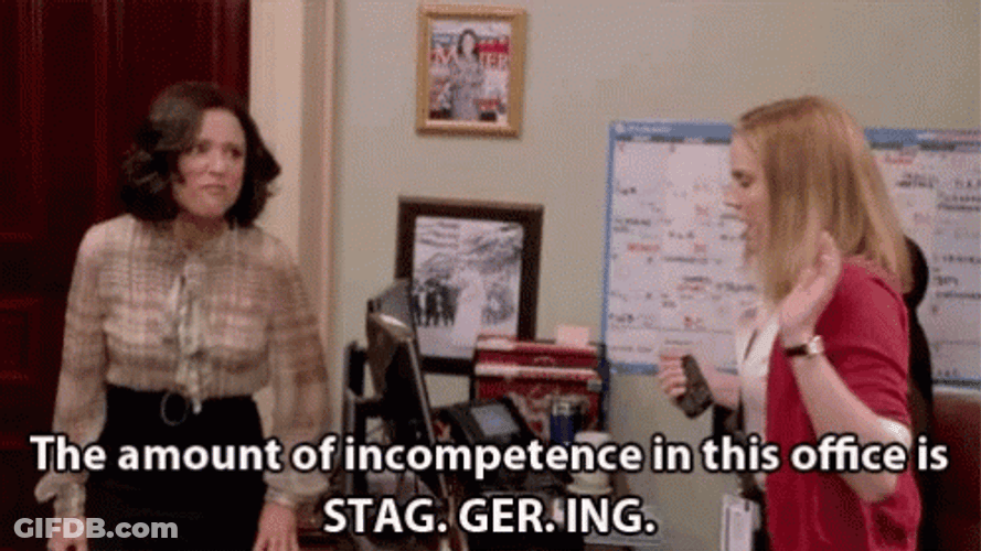 Selina Meyer Veep Staggering GIF