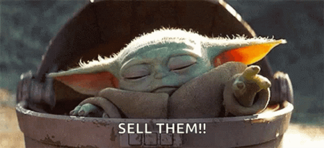 Sell Sell Sell Mandalorian Grogu Baby Yoda GIF