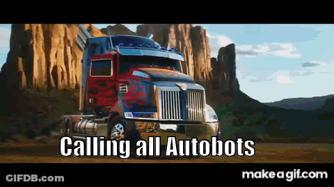 Semi Truck Calling All Autobots GIF