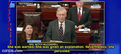 Sen. Mitch McConnell Giving Speech In U.S. Senate GIF