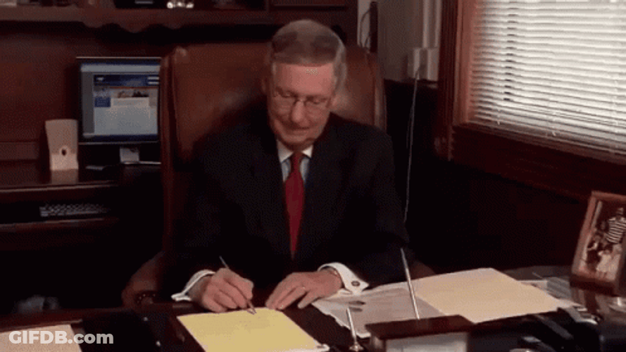 Senator Mitch McConnell Owned Meme GIF