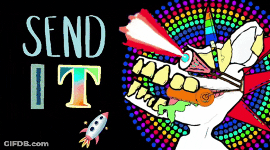 Send It Animal Fossil With Colorful Lights GIF