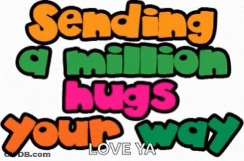 Sending A Million Hugs Your Way Love Ya GIF