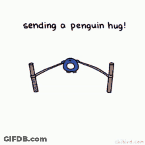 Sending A Penguin Hug GIF