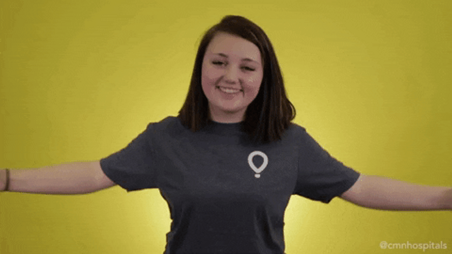 Sending Air Hug Smiling Girl GIF
