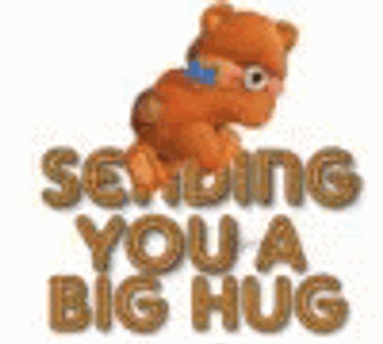 Sending Big Hug Dancing Bear GIF