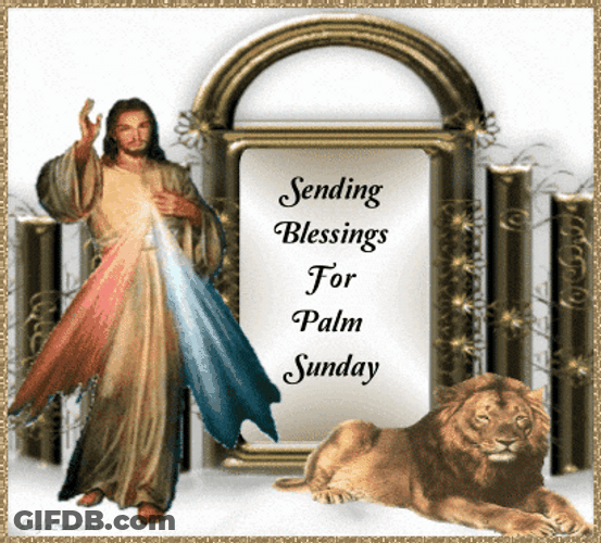 Sending Blessing Happy Palm Sunday GIF