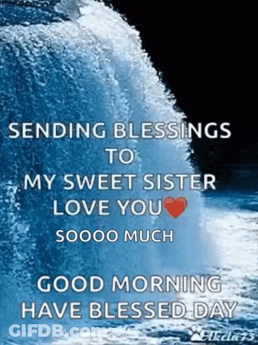 Sending Blessings To My Sister GIF