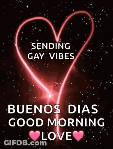 Sending Gay Vibes Good Morning Heart GIF