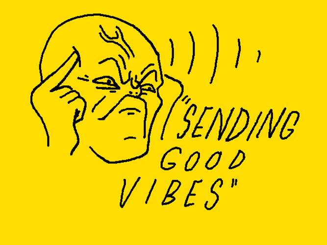 Sending Good Vibes Alien Telepathy Animation GIF