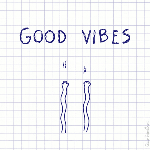 Sending Good Vibes Illustration GIF