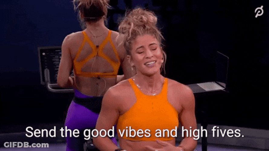 Sending Good Vibes Workout GIF