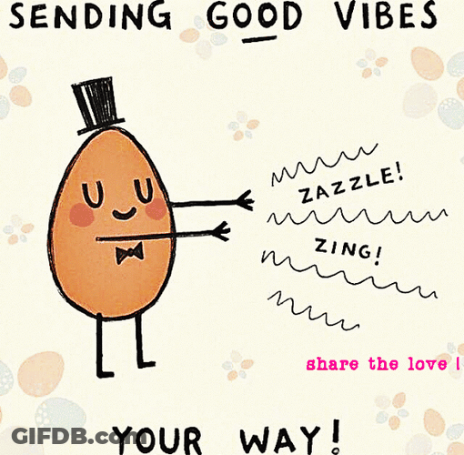 Sending Good Vibes Your Way Animation GIF