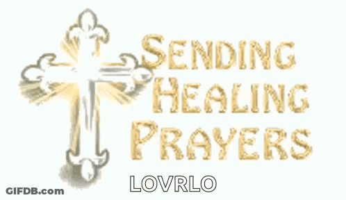 Sending Healing Prayers Cross GIF