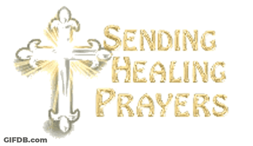 Sending Healing Vibes Shining Cross GIF