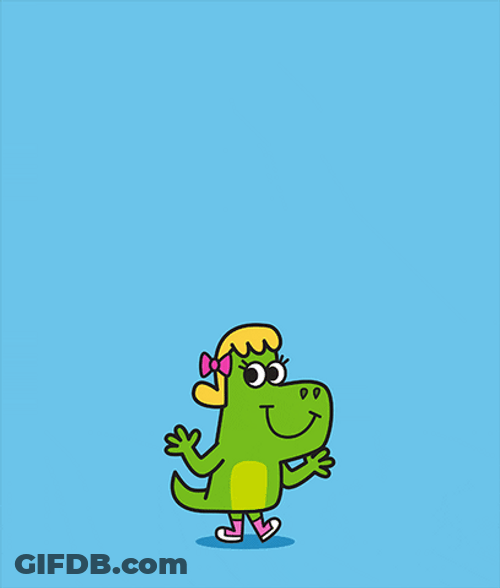 Sending Hugs Animated Lucy The Dinosaur GIF