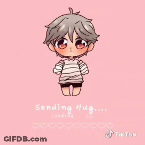 Sending Hugs Anime Boy GIF