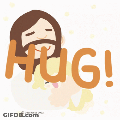 Sending Hugs From Jesus GIF