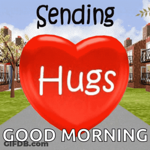 Sending Hugs Good Morning Gorgeous GIF