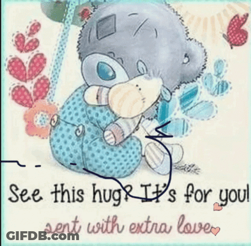 Sending Hugs Teddy Love GIF