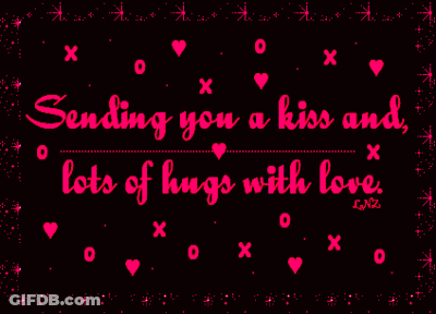 Sending Kisses And Hugs With Love GIF