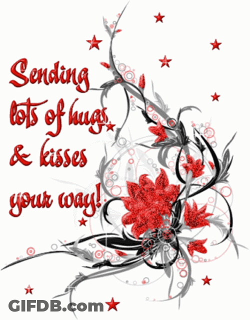 Sending Kisses & Lots Of Hugs GIF