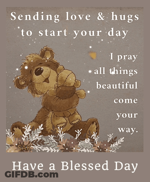 Sending Love And Morning Hugs GIF