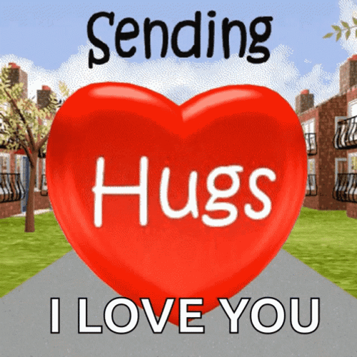 Sending Love Hugs I Love You GIF
