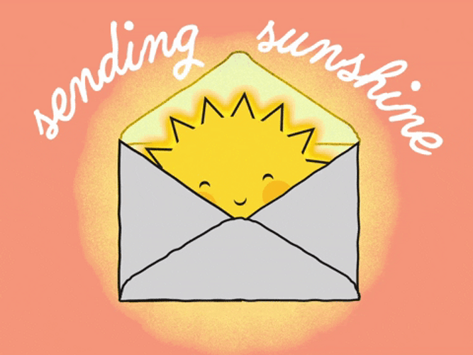 Sending Love Letter Sunshine GIF