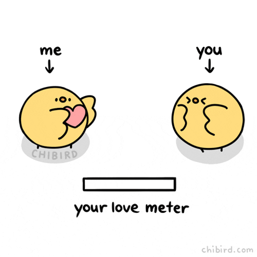 Sending Love Meter Chibird GIF