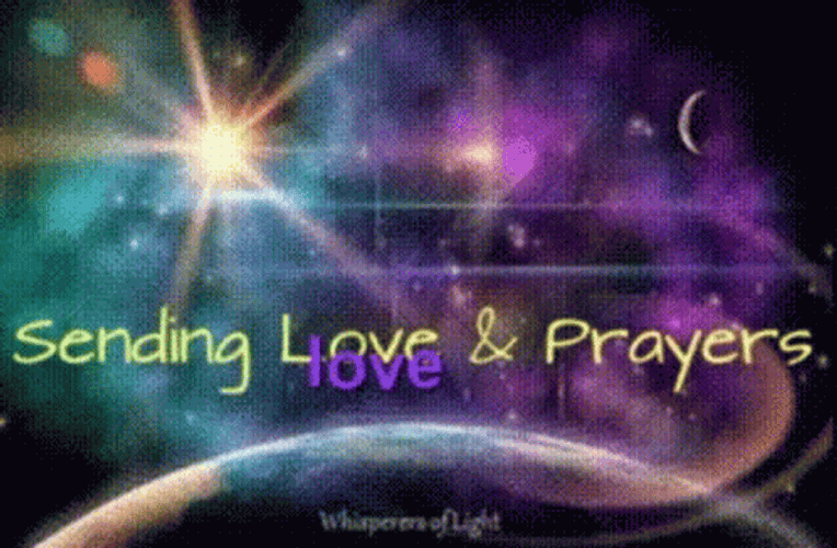 Sending Love Prayers Galaxy GIF