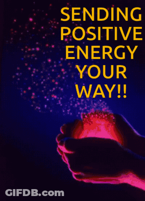 Sending Positive Energy Your Way Poster GIF