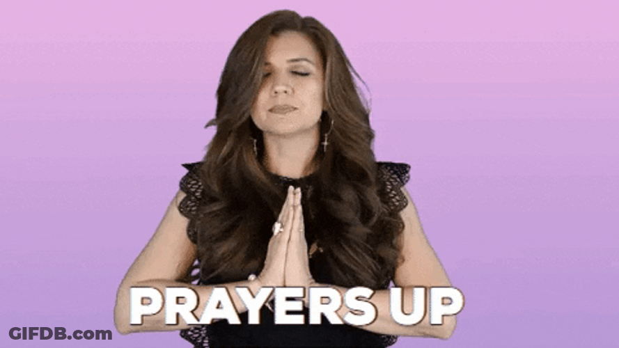 Sending Prayers Prayers Up Pretty Lady GIF