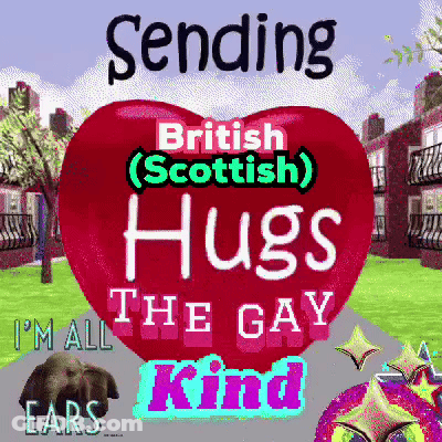 Sending Scottish Hugs Sign GIF