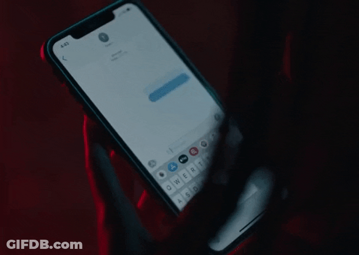 Sending Text Message Through Iphone Imessage GIF