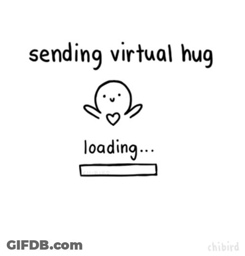 Sending Virtual Big Hugs GIF
