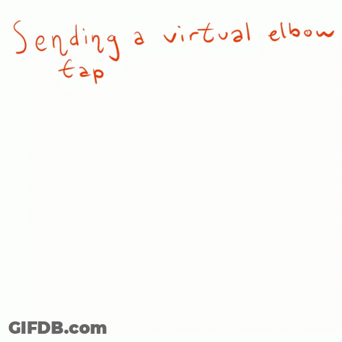 Sending Virtual Elbow Tap GIF