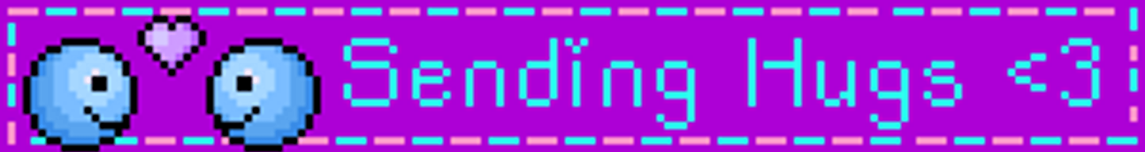 Sending Virtual Hug Blue Emoji GIF