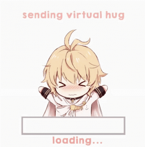 Sending Virtual Hug GIF
