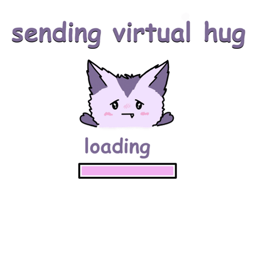 Sending Virtual Hug Little Foxy Loading GIF