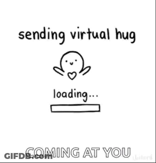Sending Virtual Hugs Coming At You GIF