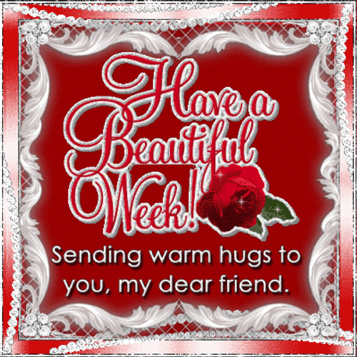 Sending Warm Hugs Monday Blessings GIF