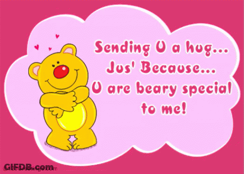 Sending You A Hug Because You Are Beary Special GIF